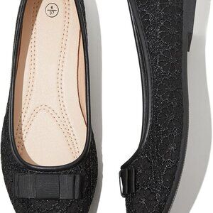 Women's Mesh Ballet Flats Size 9.5 Comfortable Low Heel Wedding Shoes